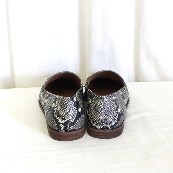Madewell Alex Loafer Snake Embossed Leather New - Picture 4 of 5